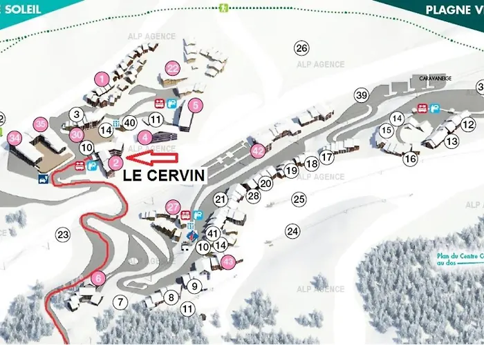 Résidence Le Cervin - 2 Pièces 4 Pers- Wifi- Le Cervin- Plagne Soleil Mae-7724 *