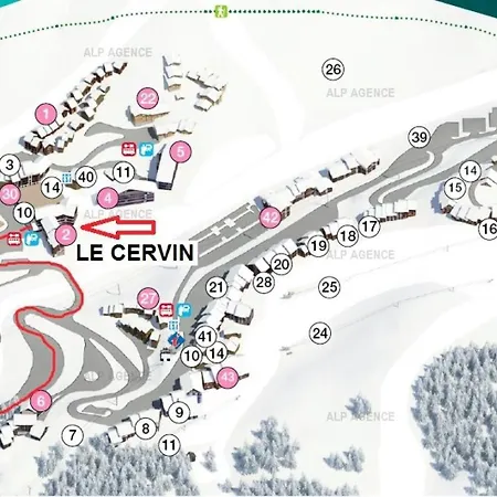 Le Cervin - 2 Pieces 4 Pers- Wifi- Le Cervin- 315ce - Plagne Soleil Mae-7724 *